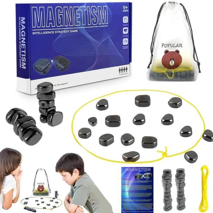 Jeu D'échecs Magnétique De Voyage - Échiquier Et Pièces Aimantées, Avec Sac De Rangement, Pour Famille Et Voyage