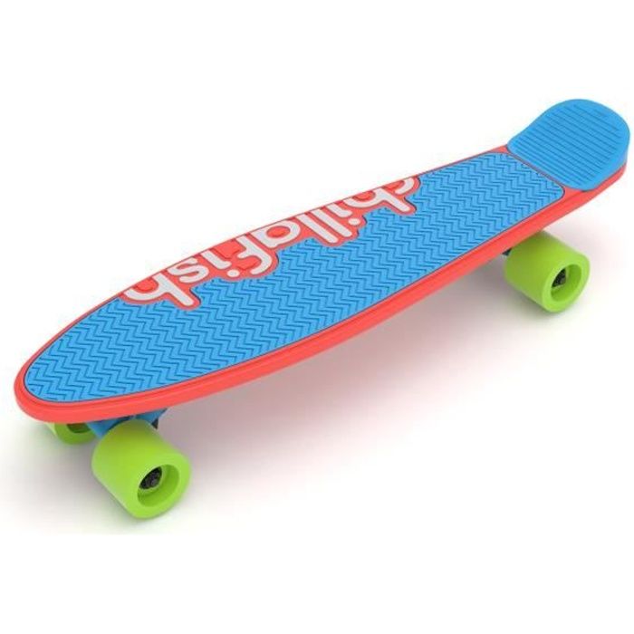 CHILLAFISH Skateboard SKATIE Rouge : Skateboard personnalisable pour les enfants à partir de 3 ans