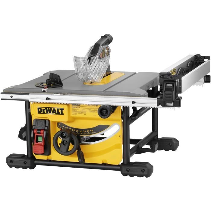 Scie à Table Compacte Filaire DEWALT 210 mm 622 mm de Largeur de Coupe pour Pièces de Grandes Tailles DWE7485 QS