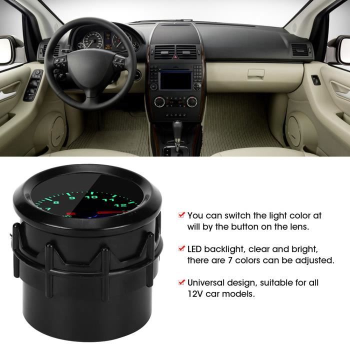Jauge Température Gaz Échappement 52mm Numérique LED Rouge - Universelle Voiture Moto