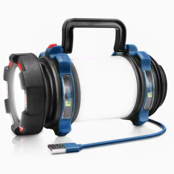 DA LIGHT Lampe De Camping LED 1500 Lumens 4 Modes D'éclairage, Lampe De Recherche à