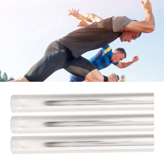 Bâtons De Relais Athlétisme Rodipu - Lot De 3 - Alliage Aluminium Léger - 29cm - Bleu