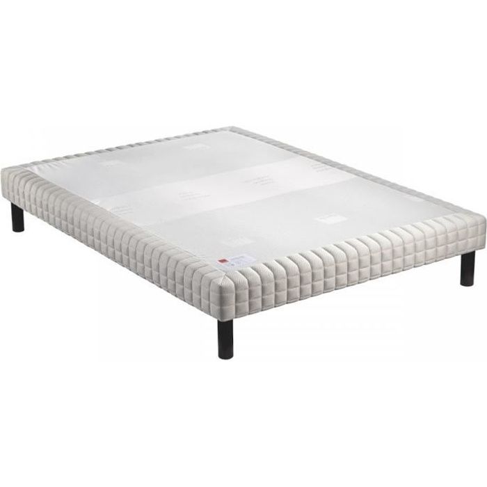 Promo Matelas Sommier Tapissier Cuvette /À Ressorts Blanc 160 X 200 Cm