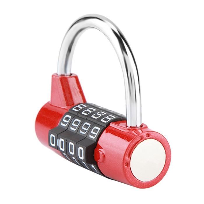 Cadenas à Combinaison 4 Cadrans Pour Valise Et Sacs - Alliage De Zinc - Sécurité Voyage