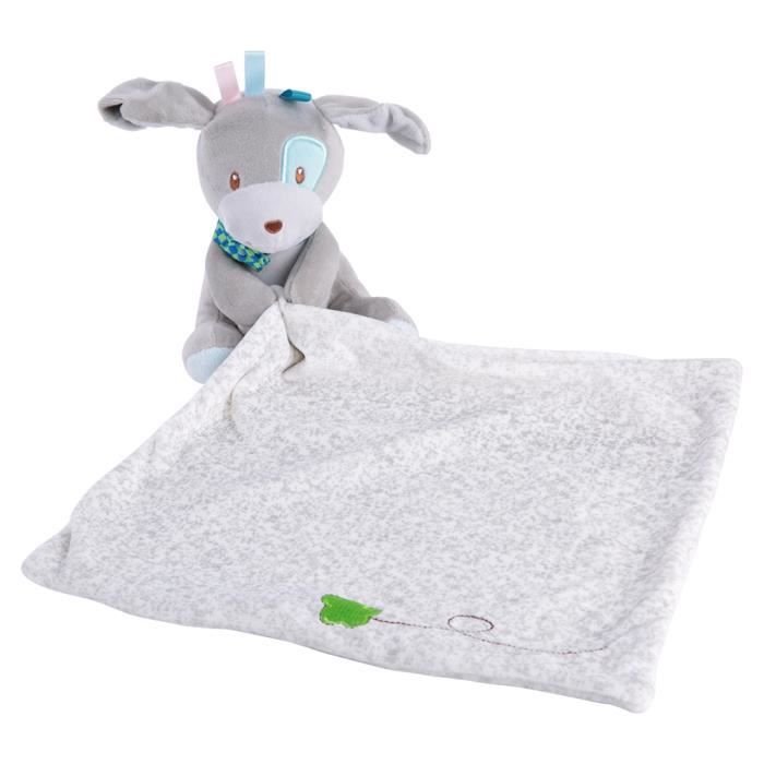 Doudou En Coton Muslin Bébé Hippopotame - Serviette D'apaisement Et Couverture De Sécurité 26,5x27,5 Cm - 4