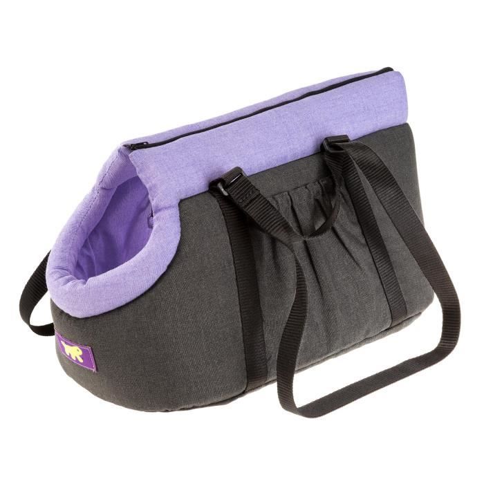 Comparer les prix de Ferplast sac de transport pour animaux Borsello 48 x 26 cm coton violet
