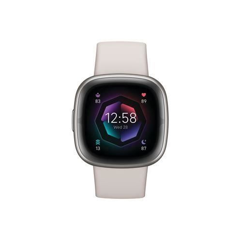 Montre connectée - Fitbit Sense 2 - Blanc/Aluminium - Taille Unique - Adulte Montre connectée - Fitbit Sense 2 - Blanc/Aluminium - Taille Unique - Adulte