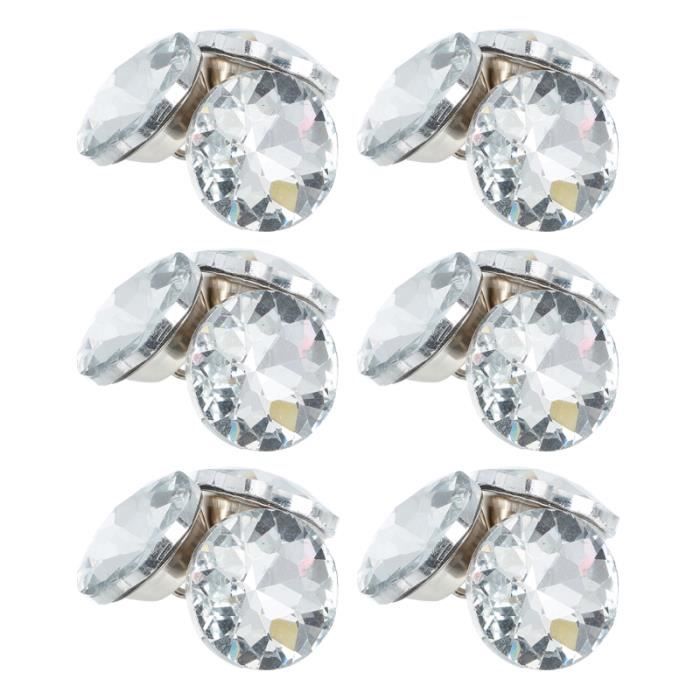 GORGECRAFT Lot De 16 Boutons Strass Fleur Cristal – Embellissements Métal & Strass Brillants 2 Cm, Idéal Couture, Mariage & Artisanat