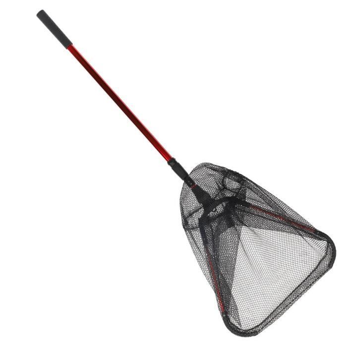 Épuisette Légère Pour Pêche à La Mouche - Alliage Aluminium, Poignée Antidérapante, Idéale Kayak Et Saumon