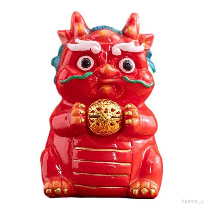 Figurine de Dragon - Solaire - Résine - 24cm - Décoration de Jardin