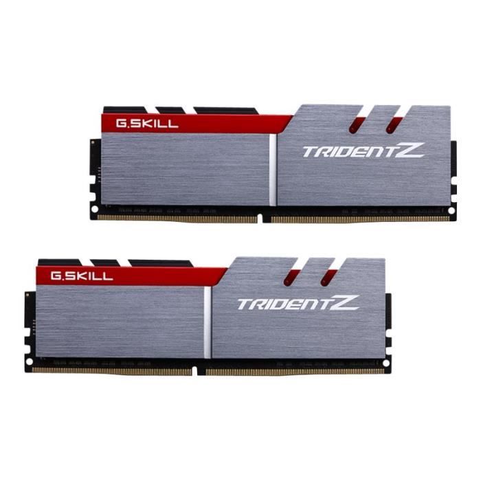 Vente Memoire PC GSKILL RAM PC4-25600 / DDR4 3200 Mhz F4-3200C14D-16GTZ - DDR4 Enhanced Performance Series - Trident Z pas cher