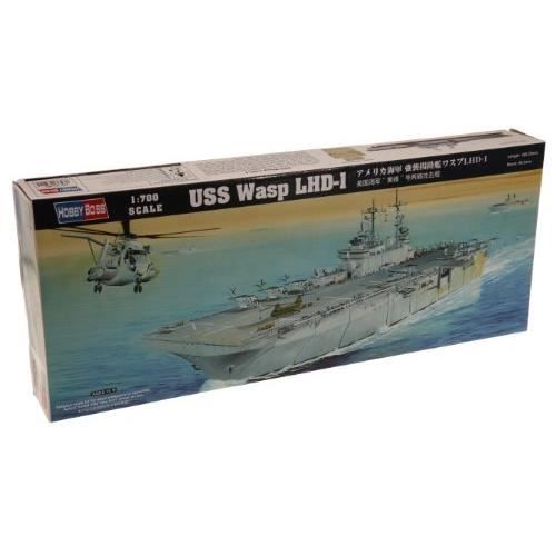 Maquette Bateau USS Bonhomme Richard LHD-6 Hobbyboss - Échelle 1/700, Kit Plastique à Monter, 42,9 Cm