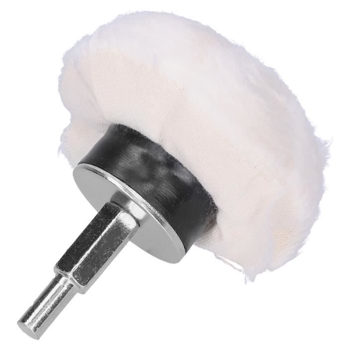 DEX Roue De Polissage En Tissu Blanc (Cone 55mm)Meule De Polissage Avec Poignée Meule De