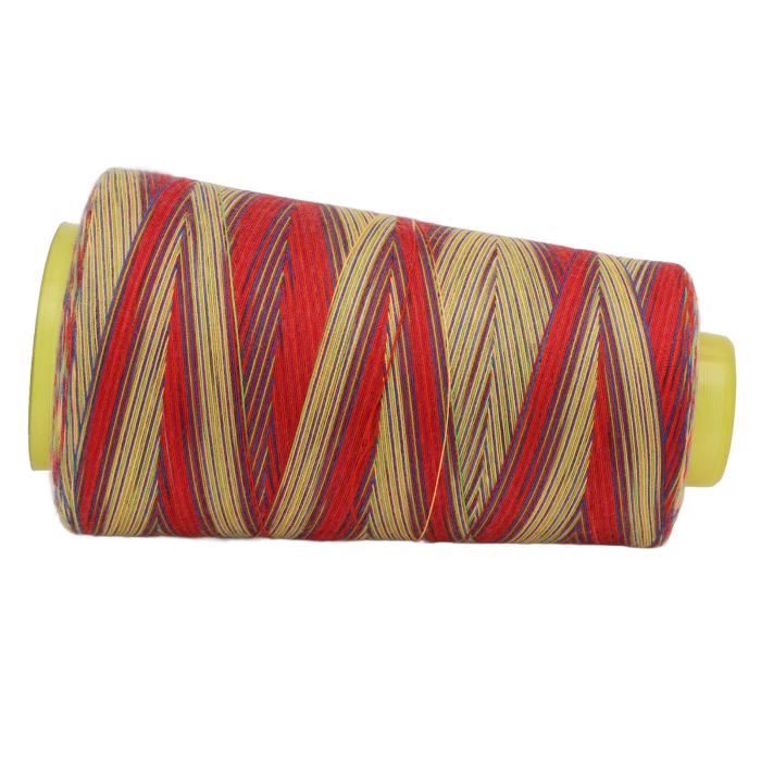 HURRISE Fil pour machine à coudre Fil à broder panaché de 3000 mètres