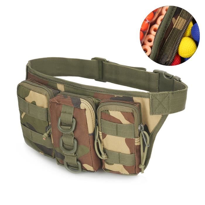 Sac banane - Militaire Tactique - Nylon - 15x9x19cm - Pour Hommes