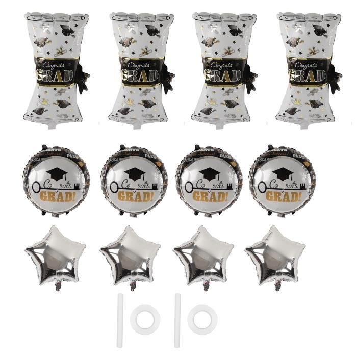 12 Pièces Décorations Pour Gâteaux De Graduation 2025 Avec Paillettes