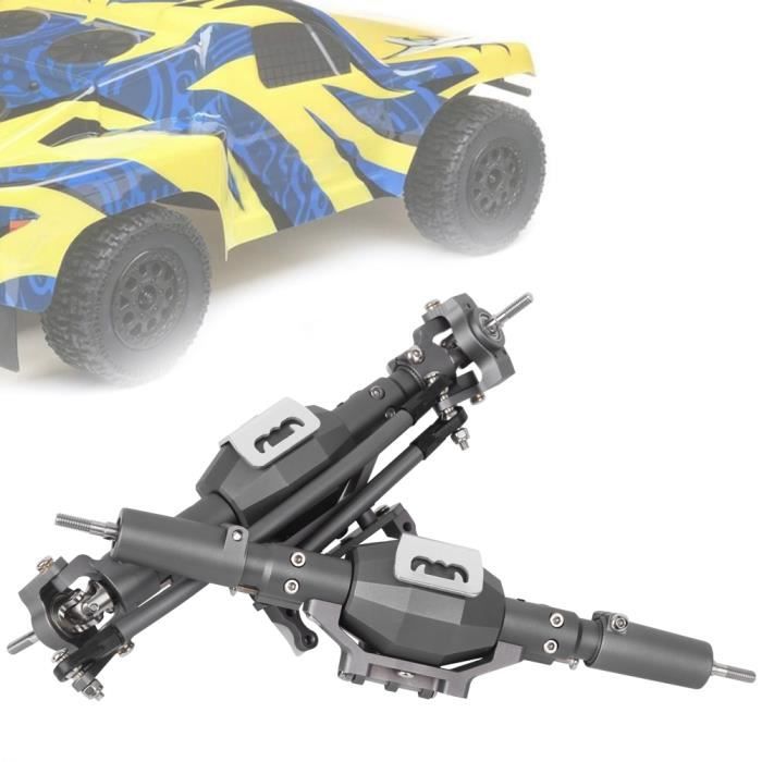 Remorque complète en métal à 4 essieux pour camion tracteur RC 1/14