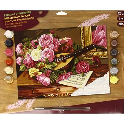 Ksg 1037 Chef D Oeuvre Peinture Par Numeros Roses Romantiques