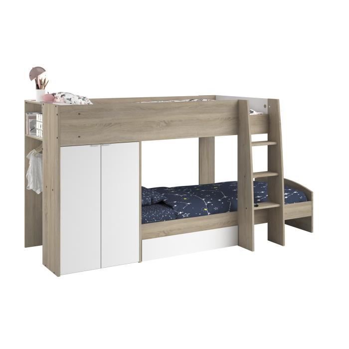 Lit Enfant Avec Rangement Et Sommier Achat Vente Pas Cher