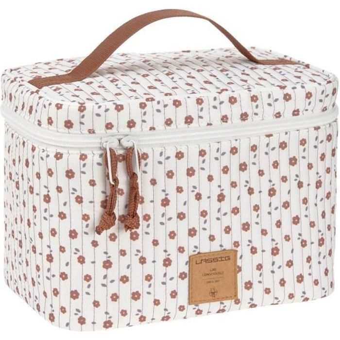 Lässig Casual Nursery Caddy To Go Bag Flowers White [150411] - trousse de toilette / maquillage kit de confort voyage