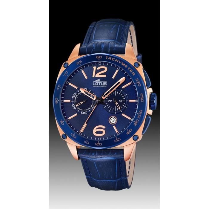 Montre lotus sale bleu
