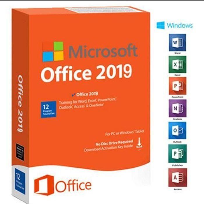 Clé Office 2019 Pro plus 64-32Bits LIVRAISON PAR MAIL 10MIN