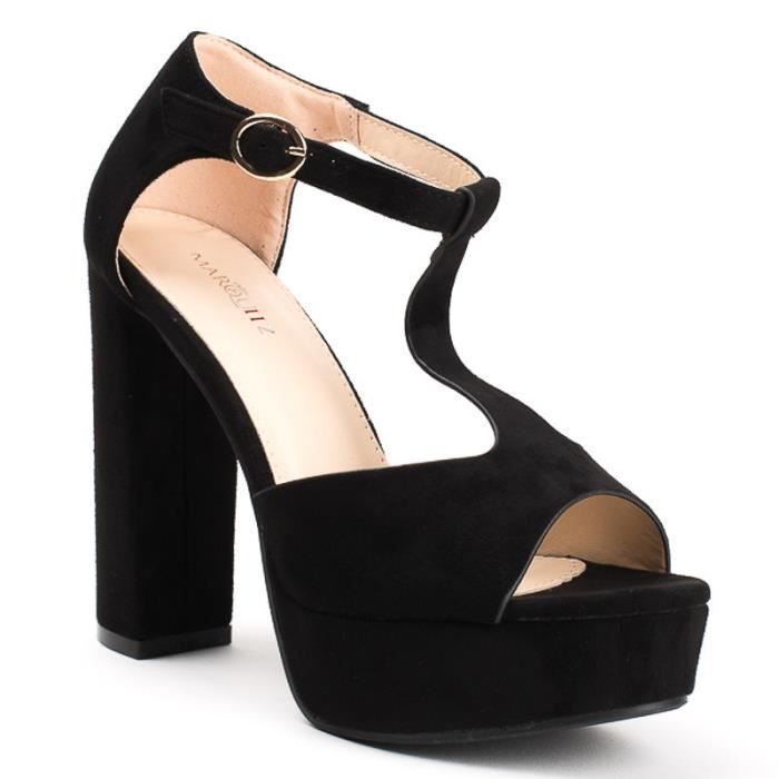 sandale a talon epais