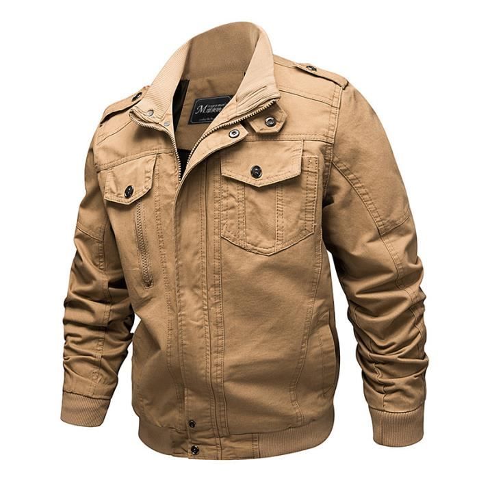 Veste Homme en Coton Blouson Mi Saison Homme