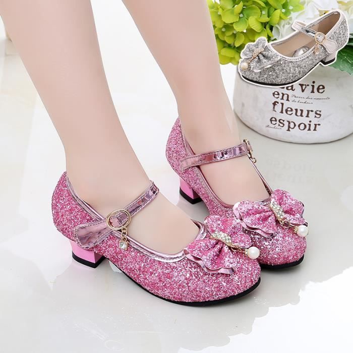 Ballerines Talon Enfant Fille Marque Mod le Rose