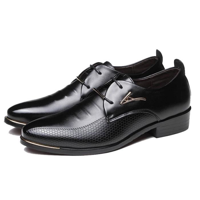 Soulier Homme Habillé Cuir Commerce Pointure Noir - Cdiscount