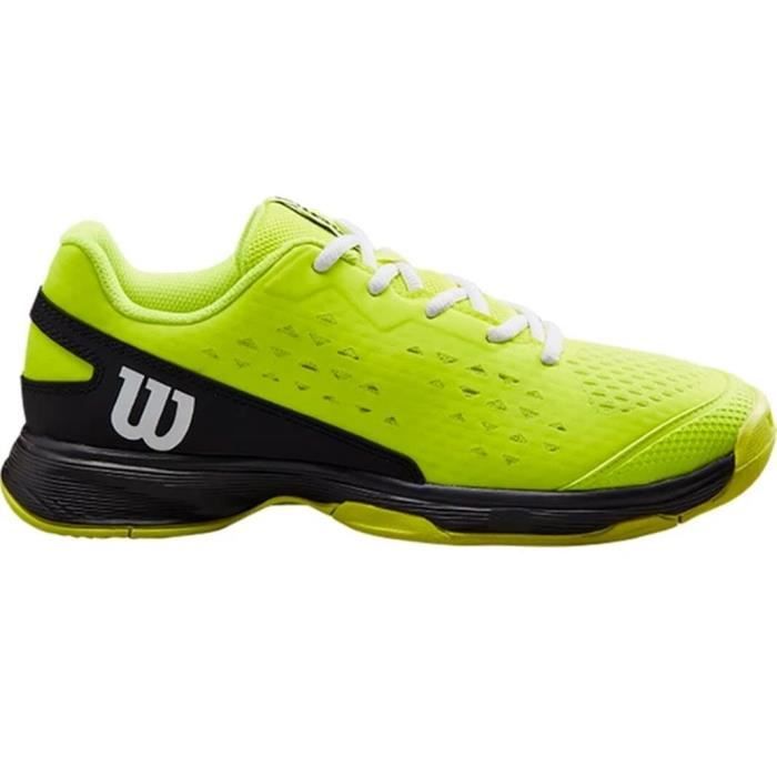 chaussures de tennis de tennis enfant wilson rush pro - safety yellow - 35