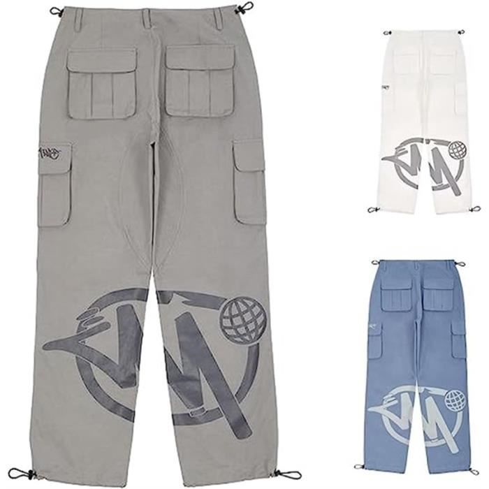 Pantalon Cargo Homme Baggy Élastique Y2K Streetwear - Jogging Confortable Et Style Battle