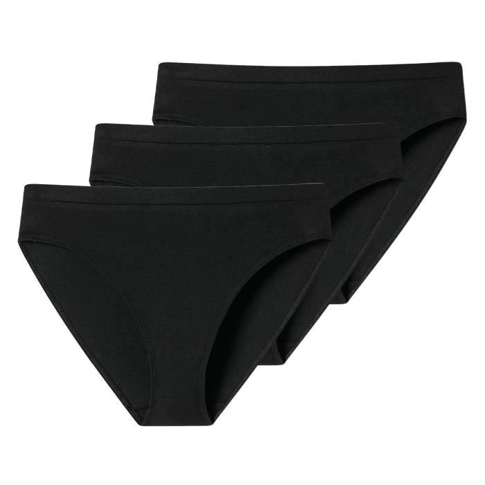 Schiesser - Mutandine, Donna, Nero (Schwarz (000-schwarz)), 44 IT (L
