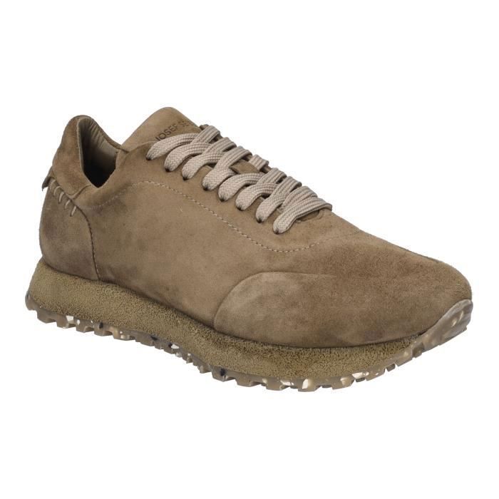 Josef Seibel Baskets pour Femmes - JOSEF SEIBEL - Adriana 01 - Beige - Cuir - Lacets - Plat