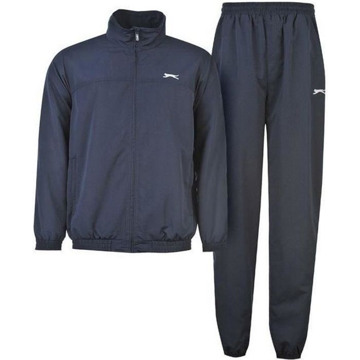 Jogging Homme Slazenger Marine Grande Taille Bleu Fitness Manches longues Taille et chevilles elastiques Bleu Cdiscount Pret a Porter