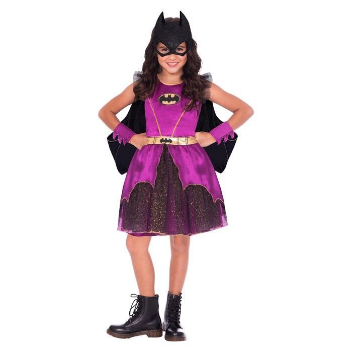 Déguisement Batgirl Bébé – Robe Cape Bandeau – Licence Officielle – Pour Halloween Ou Fête à Thème