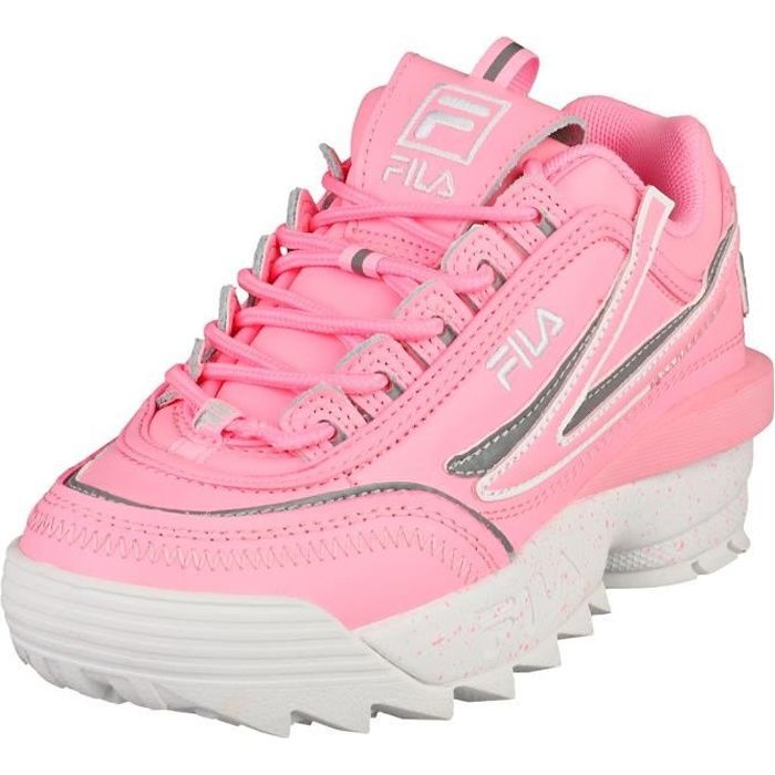 Fila disruptor blanche et rose shop