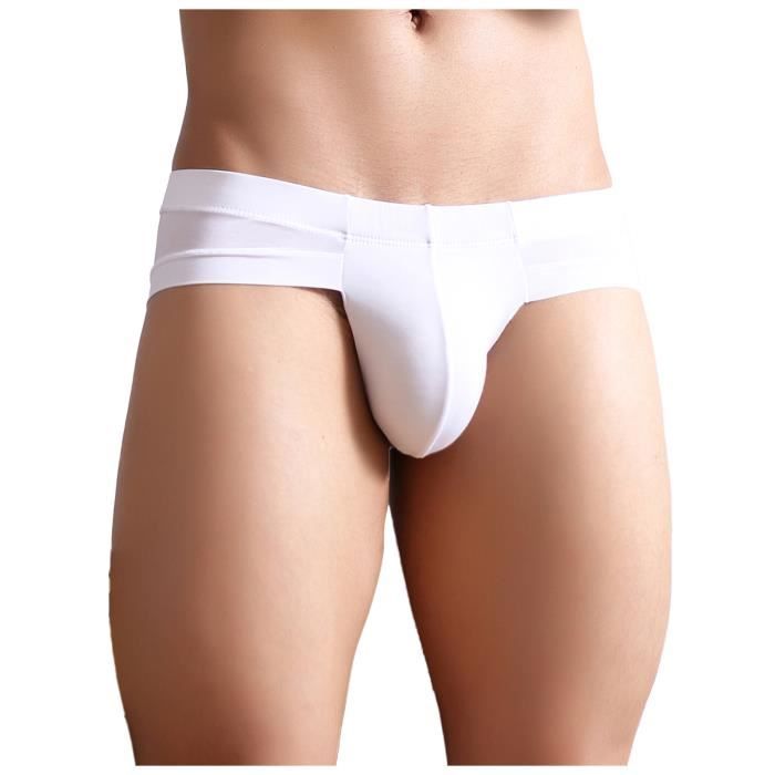Slip Homme Blanc En Coton Doux - Briefs Confortables, Taille Élastique - Lot De 5