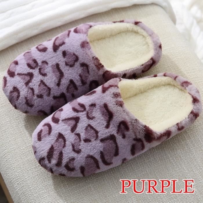 Pantoufles D'Hiver En Forme De Cœur Pour Femme - Semelle Souple, Doublure Polaire, Lavable En Machine