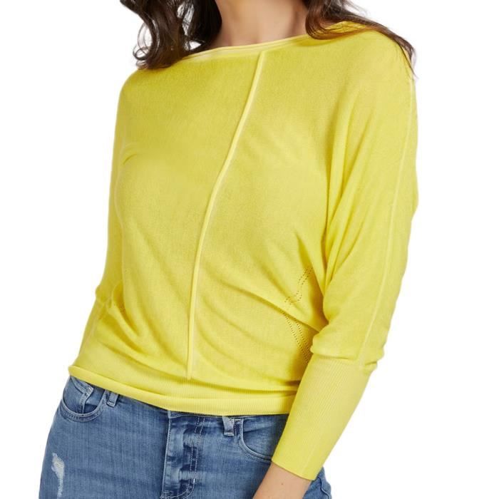 Pull guess jaune on sale