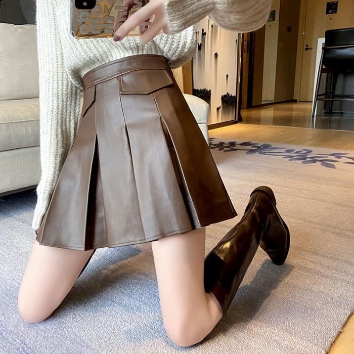 Jupe femme Courte Pliss e pour Mode Cor enne Ligne FRWHCo