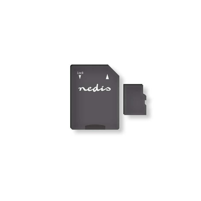 Nedis MMSD32100BK Carte mémoire flash adaptateur microSDHC SD inclus e UHS I / Class10 microSDHC UHS I - vue 5