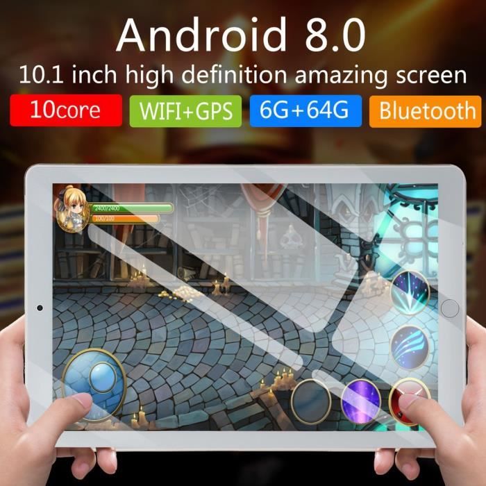 10.1 pouces tablette PC 4G + 64G Android 8.1 suuport