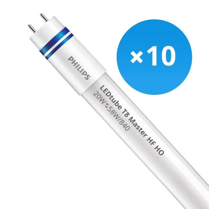Tube LED T8 Philips MASTER HF 20W 3100lm - 150 Cm, Blanc Froid 4000K, équivalent 58W, Dimmable | Garantie 5 Ans