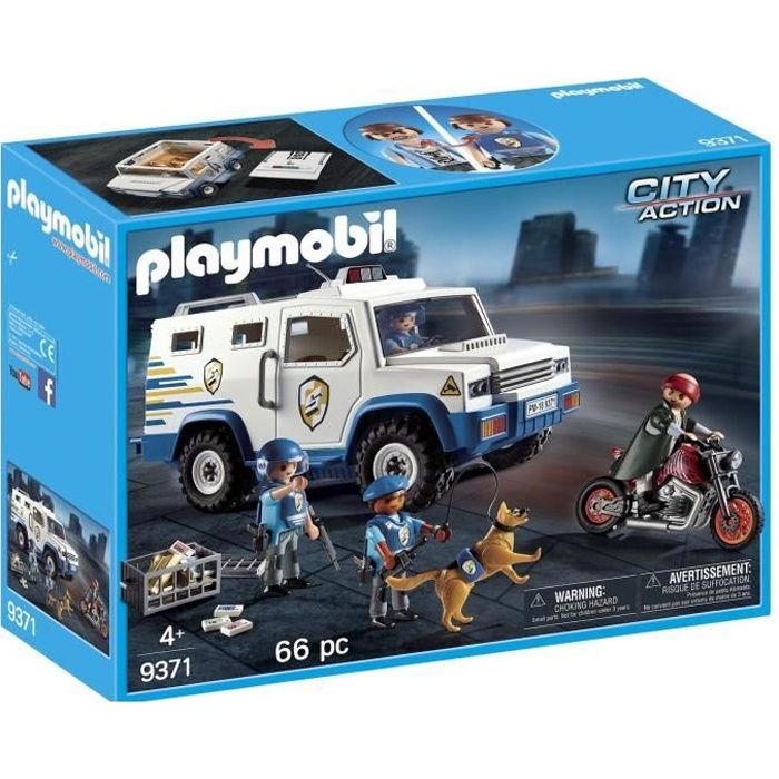 Playmobil City Action 5974 pas cher, Le fourgon de police