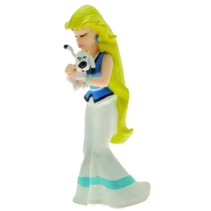 Figurine Chibi Plastoy Falbala Et Idéfix – 6 Cm – Collection Astérix, édition Limitée (rose Bonbon)