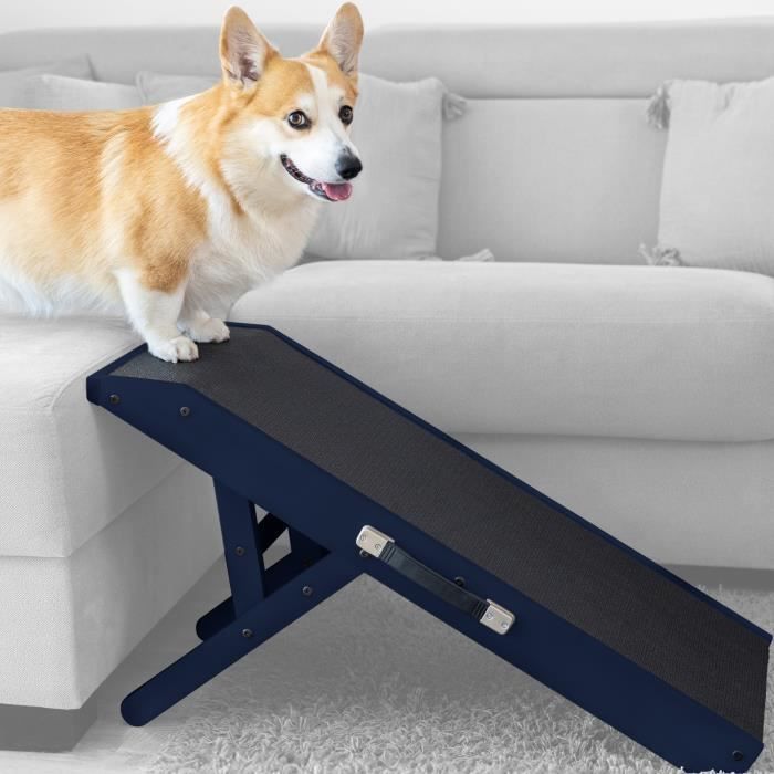 Escalier pour chien - PRIORPET - Rampe Lit Canapé - Bouleau - Pliable - Antidérapante