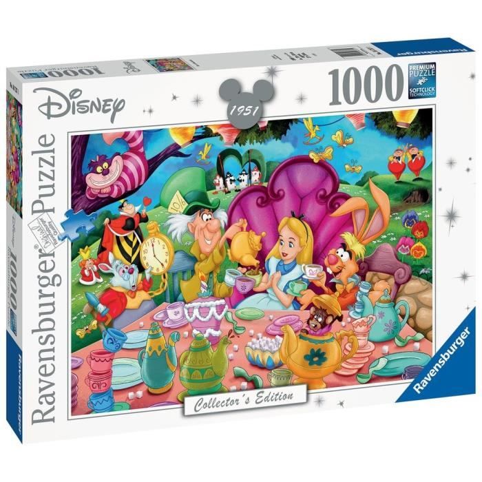 Nouveau Disney Puzzle 1000 pièces Alice au pays des merveilles Histoire vitraux F/S du Japon 