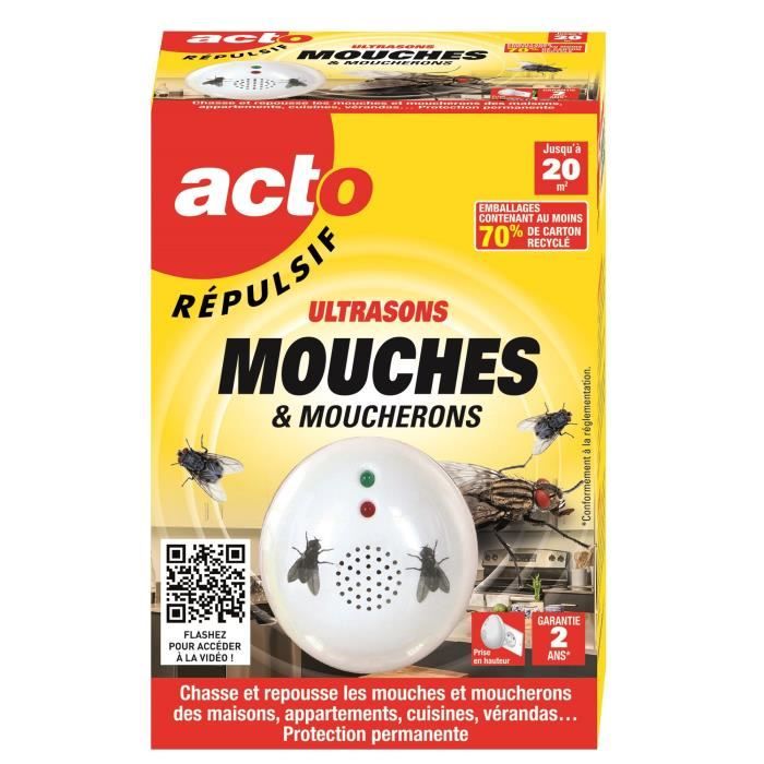 Répulsif ultrasons mouches moucherons