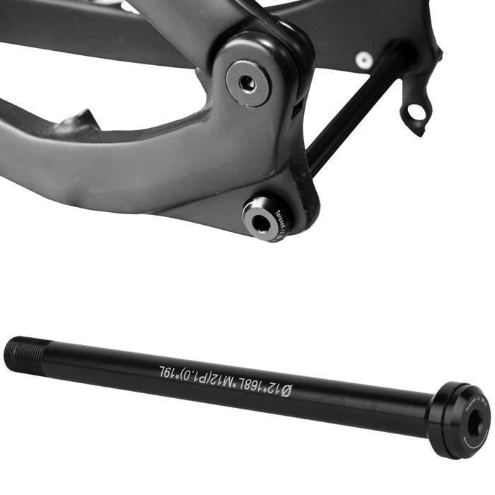 Attelage Remorque Vélo Universel 12mm NICEDACK - Adaptateur Pour Remorque Enfant Ou Chien - Installation Rapide Sans Outil, Acier Inoxydable - Noir - 8